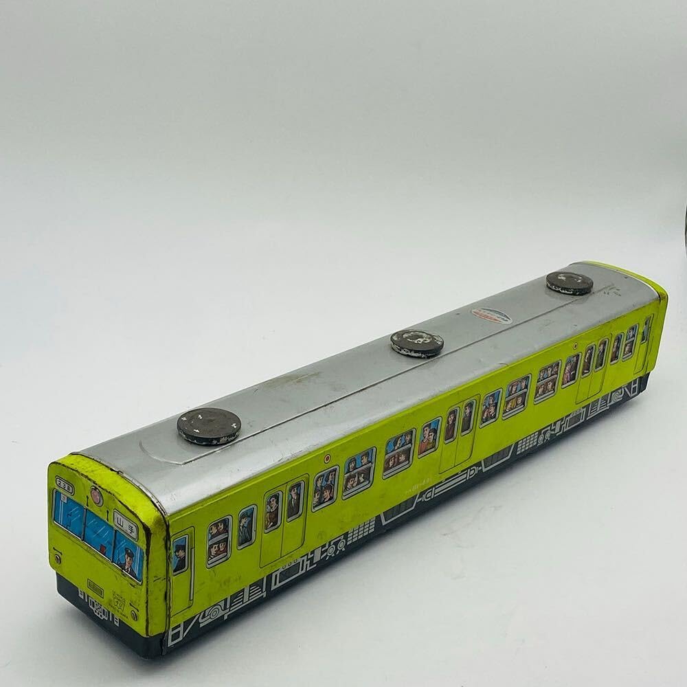Amazon.co.jp: イチコー ブリキ 電車 全長約44cm 山手線 23B黄当時物